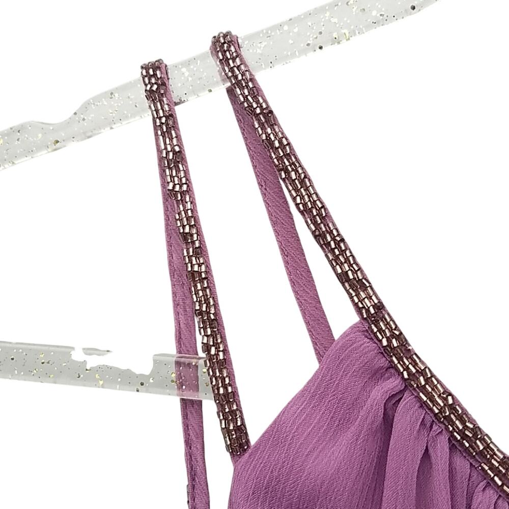 David's Bridal | Lavender Beaded Formal Dress 2 Bridal - Picture 6 of 10